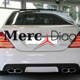 Mercedes W221 LIFT tył przód – montaż, programowanie
